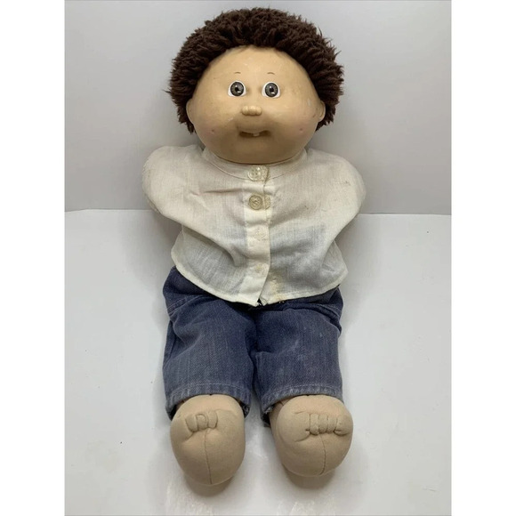 Cabbage Patch Kids Other - Vintage 1985 Cabbage Patch Kids Doll Boy Tooth Brown Hair